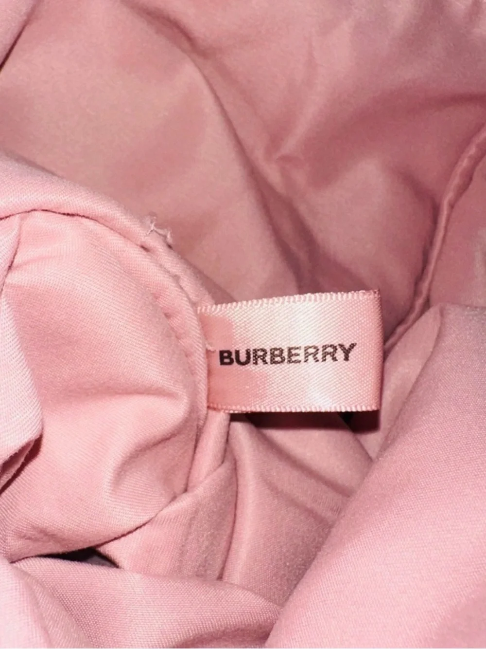 Burberry Blush Pink Canvas Tote with Logo